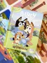 Интерактивна Книжка Bluey/ Блуи на английски език с фигурки за игра, снимка 3