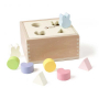 Дървена кутия за сортиране на формички в пастелни цветове (004)