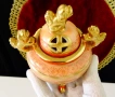 Японско порцеланово кадило,тамянник,злато. , снимка 3