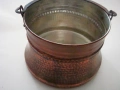 Медно,калайдисано котле от 80-те години на 20-ти век, снимка 3