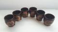 Шест малки глинени чашки, снимка 1 - Други ценни предмети - 45083616