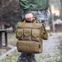 Мъжка чанта за къмпинг през рамо с множество джобове, снимка 1 - Чанти - 46020615
