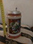 Стара халба за бира с капак, снимка 2