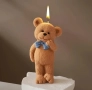 3D Мече с панделка Силиконов молд форма за свещи гипс сапун смола фондан за декорация на торта , снимка 2