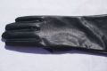 Дълги Черни Ръкавици От Изкуствена Кожа Размер S, снимка 2
