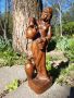 Красива Дървена Женска Фигура Скулптура Ренесанс, снимка 1 - Други ценни предмети - 45307127
