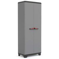 Keter Многофункционален шкаф за съхранение Stilo, сиво и черно, 173 см（SKU:434770, снимка 1 - Шкафове - 45253886
