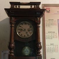 много стар немски стенен часовник, снимка 1 - Стенни часовници - 45342649