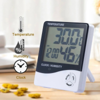 Термометър HTC-1, измерващ температура и влажност, функция аларма, снимка 3 - Друга електроника - 45018341