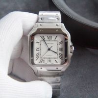 Мъжки часовник Cartier Santos de Cartier L с автоматичен механизъм, снимка 1 - Мъжки - 45521824