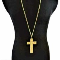 НОВ Свещенически, попски бронзов нагръден кръст, снимка 1 - Колекции - 45341781