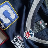 Оригинално Nike OnField jersey на New England Patriots - Tom Brady, с нашивките от Superbowl XLIX 💥, снимка 6 - Спортни дрехи, екипи - 45396585