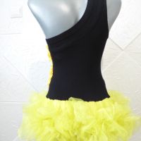 Детска рокля за латино танци с 3Д цветя ., снимка 5 - Детски рокли и поли - 45388853