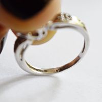 сребърен пръстен с камък, снимка 7 - Пръстени - 45288363