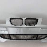 Предна броня BMW E87 Serie 1 (2004-2007г.) 51117151823 с отвори за пръскалки, снимка 1 - Части - 45948814