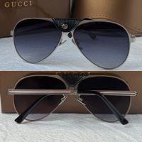 Gucci 2024 мъжки слънчеви очила авиатор с кожа 5 цвята, снимка 1 - Слънчеви и диоптрични очила - 45591492