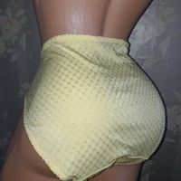 Жълти бикини с висока талия за едра дама XXL, снимка 2 - Бельо - 45154590