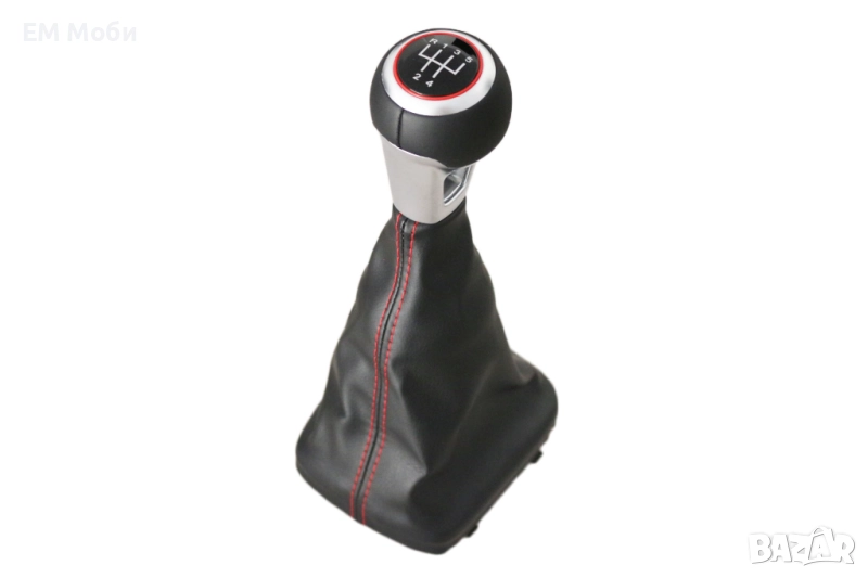 Топка с Маншон Кожа Скоростен Лост за Audi A3 S3 8P S-line Sportback 2003-2012 5 скорости, снимка 1