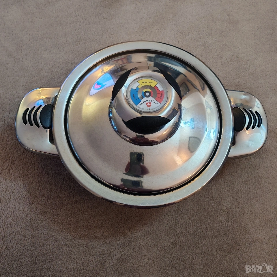 Тенджерка 1 литър, неръждаема стомана, Швейцария. , снимка 1