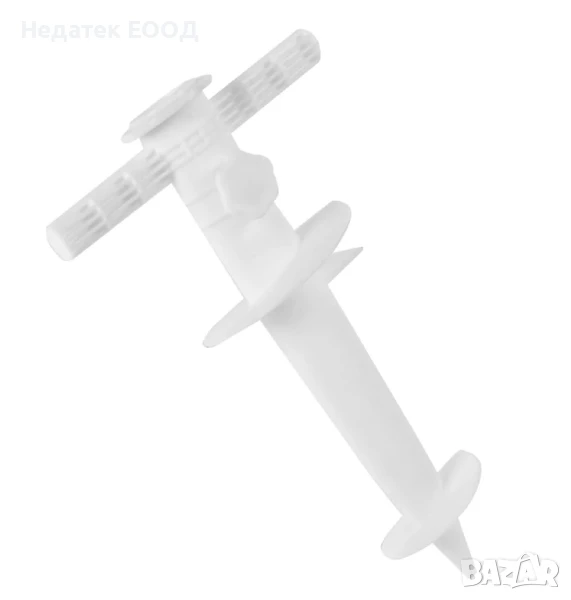 Пластмасова основа за чадър, Бяла, Φ22-34, 30x16см., снимка 1