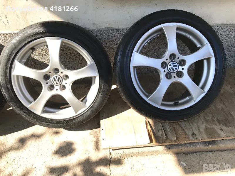 Джанти с гуми17ки за Volkswagen 5x112  , снимка 1