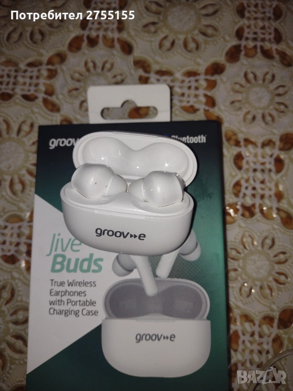 Нови безжични слушалки Groouv~e съвместимост с iPhone iPad иАндроид, снимка 1
