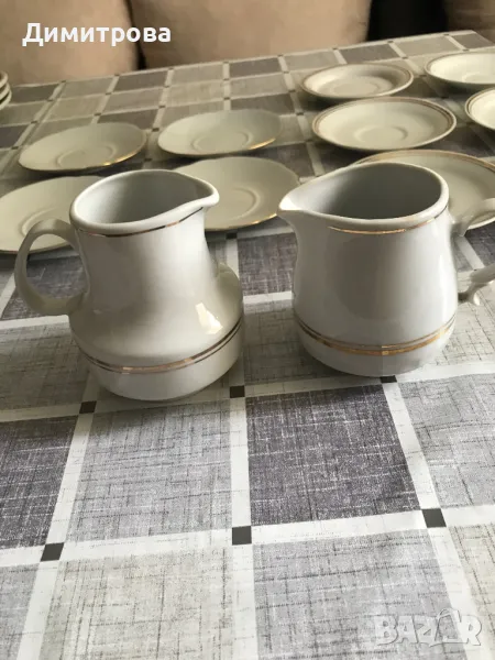 Чайник емайлиран, чайник порцеланов /чайници/, канички за мляко, снимка 1