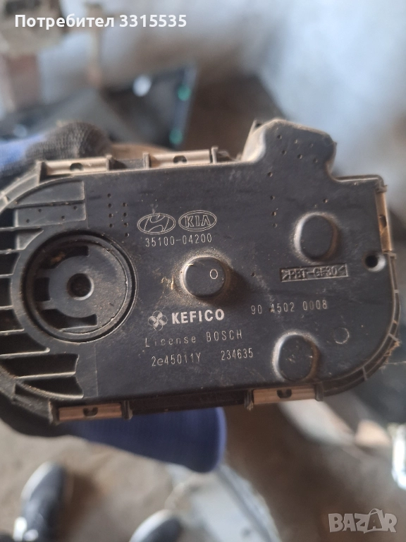 Дроселова клапа хюндай и10  1.2мотор 35100-04200, снимка 1