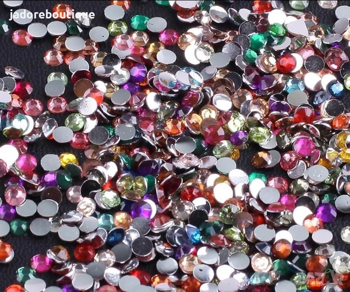 Камъчета за декорация шарени - 4 мм, 5 мм, снимка 1