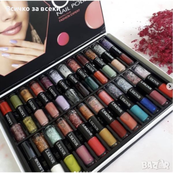 Лак за нокти Nail polish 48 цвята  в кутия, снимка 1