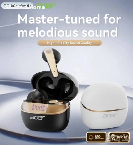 🎧 Acer TWS Безжични Слушалки | Силен Бас • HIFI Dolby Audio • Шумопотискане | STBuildHome🎧, снимка 1