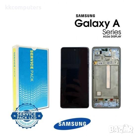 LCD Дисплей за Samsung SM-A536 ( A53 / 5G 2022) GH82-28024D / GH82-28025D / Тъч скрийн / Праскова / , снимка 1