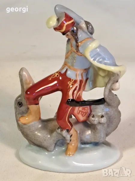 унгарска порцеланова фигура хусар Herend , снимка 1
