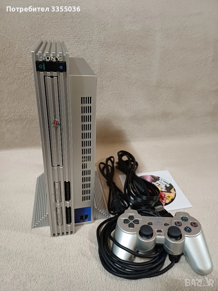 Sony PlayStation 2 SCPH-50003 SS - Silver Prestige Line , снимка 1
