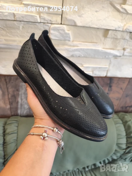 нови дамски барелинки на дупки 38номер 15лв, снимка 1