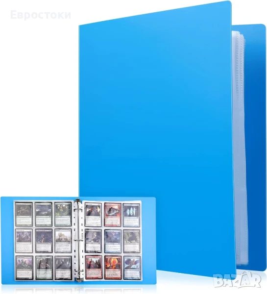 Албуми за колекционерски картички Lictin, 540 джоба, прозрачни калъфи за колекционерски картички, 30, снимка 1