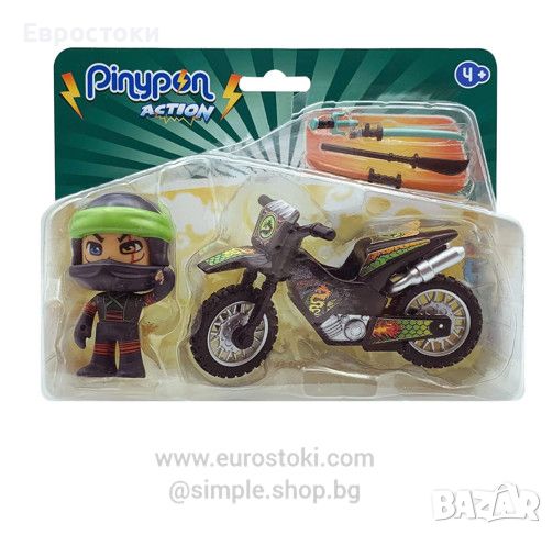 Фигурка Pinypon Action - The Ninja motorbike Demon, снимка 1