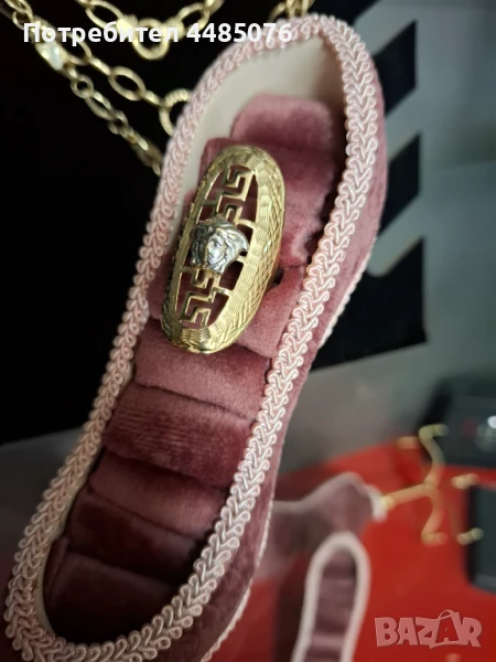 ДАМСКИ ЗЛАТЕН ПРЪСТЕН , снимка 1