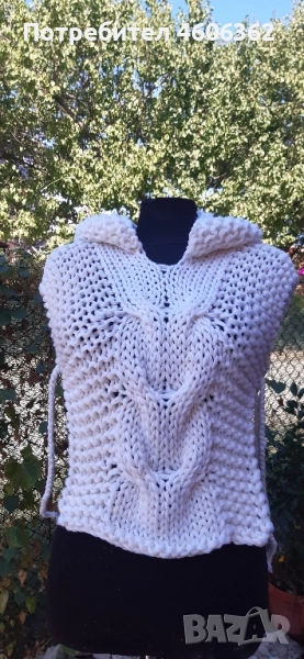 ръчно изплетено детско пончо , снимка 1