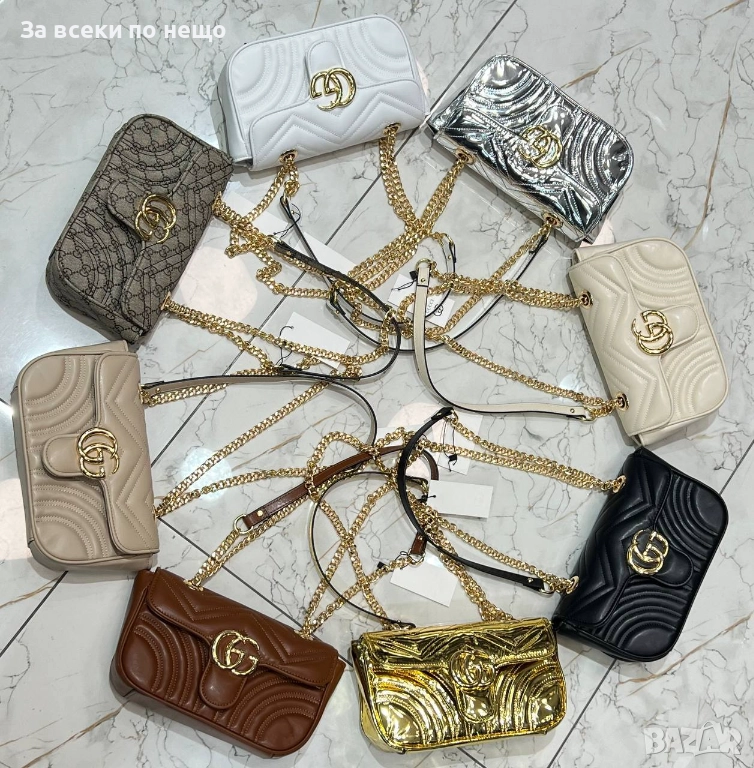 Gucci Дамска Чанта С Дълга Дръжка Синджир Гучи - Налични Различни Цветове Код SK339, снимка 1