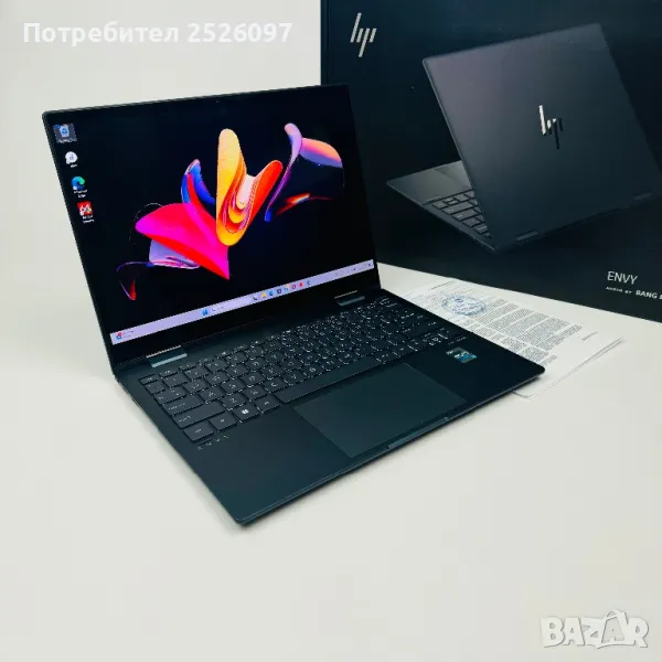 Технополис HP Envy 360/2.8K OLED Touch/i7-1250U/16GB LPDDR4X/1TB NVMe/, снимка 1