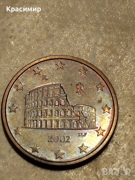 5 евро Цент .2002 г., снимка 1