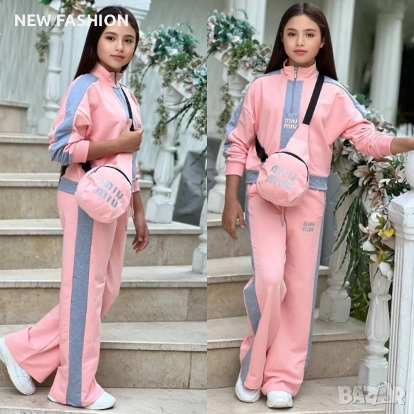 Детски Комплект с Чанта - лого Бродирано ✨MIU MIU , снимка 1