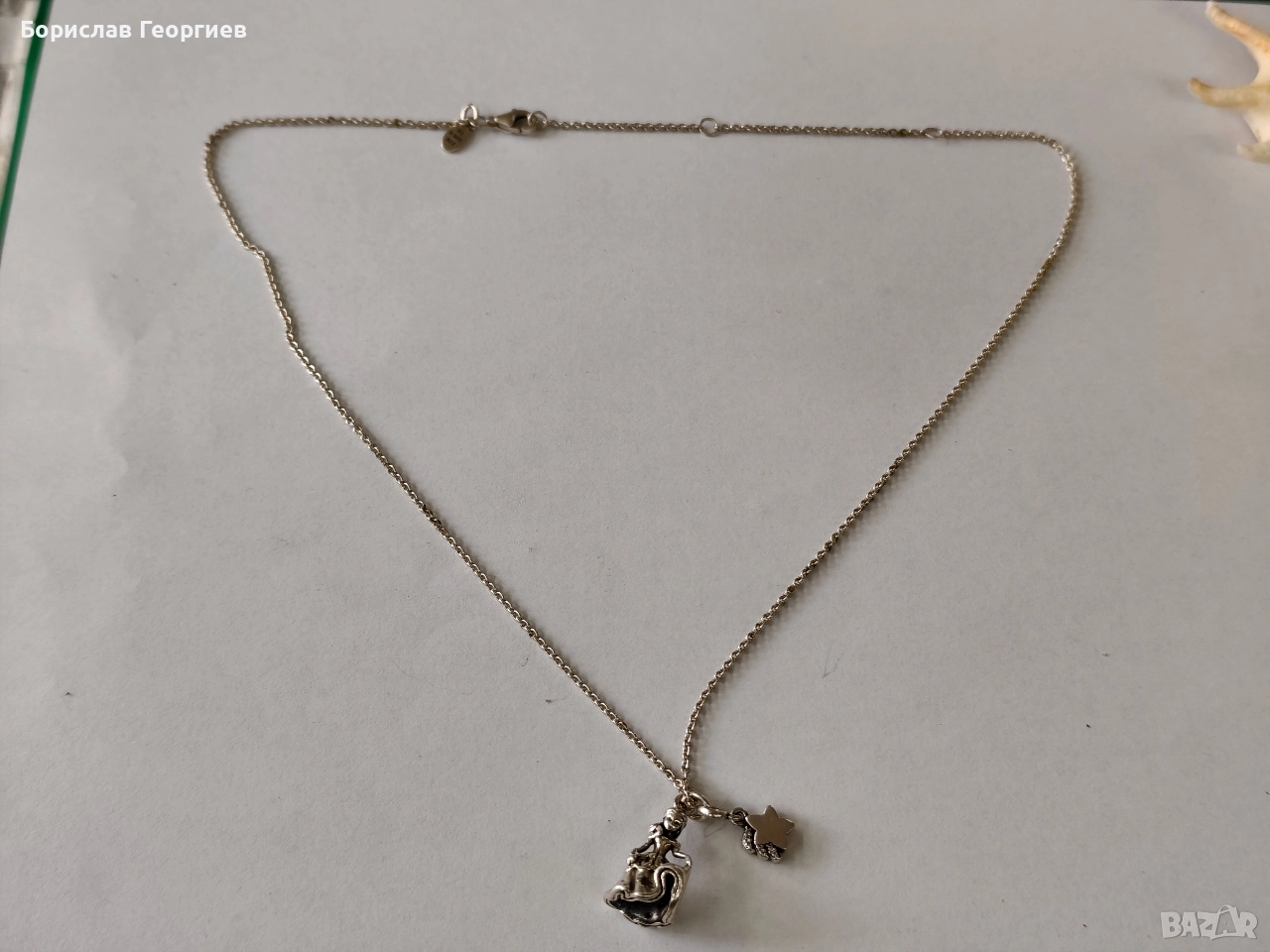 Сребърно колие Пандора Pandora 925, снимка 1