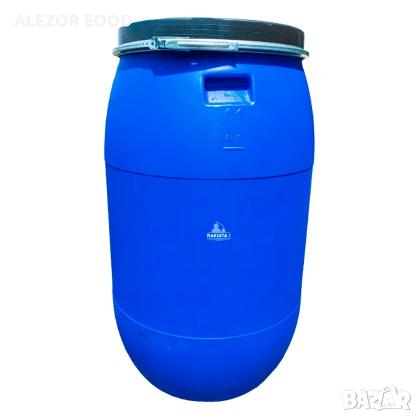 Бидон 120 литра, капак с обръч, снимка 1