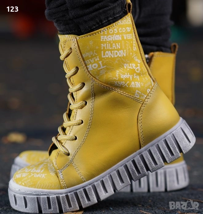 Естествена кожа ботуши Ponki номер 37 , снимка 1