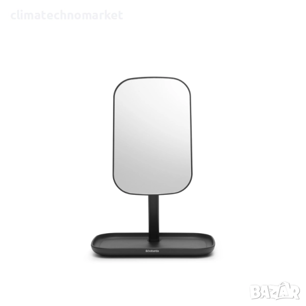 Огледало с поставка за принадлежности Brabantia ReNew Dark Grey, снимка 1