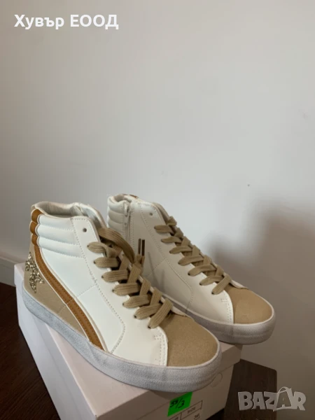 Дамски кецове с цип/ кожа и велур размери 36, 38, 39 40 , снимка 1