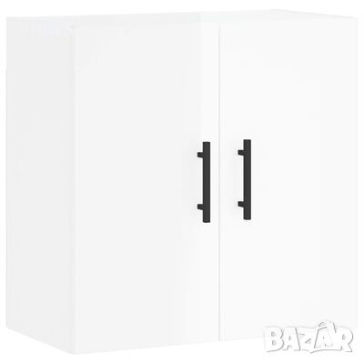 vidaXL Стенен шкаф, бял гланц, 60x31x60 см, инженерно дърво(SKU:829990, снимка 1