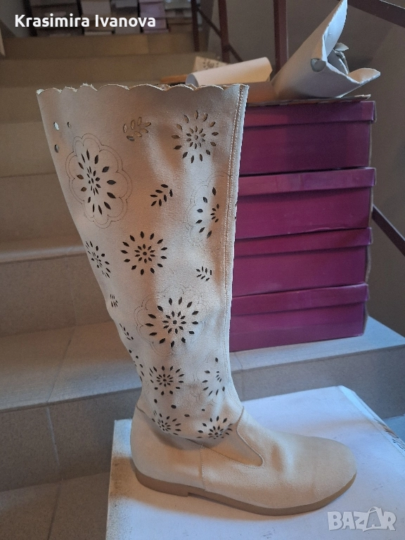 нови ботуши естествен велур , снимка 1